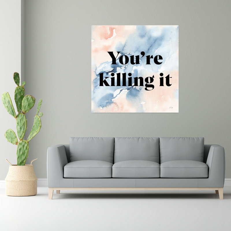 «It's Killing It», art contemporain abstrait, H 48 po x l 48 po