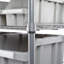 36" W NSF-Certified Commercial 7-Tier 22-Bin Storage Rack with Wheels
