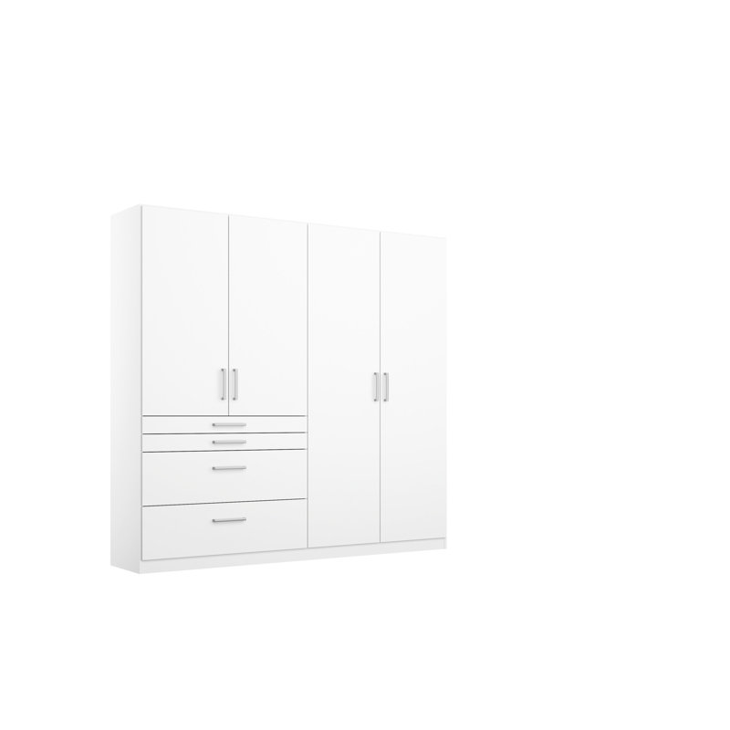 Harburg 4 Door Wardrobe, Alpine White
