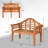 Cornisha Solid Wood Outdoor Bench