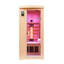 Belfry Heating Cantu 1 - Person Indoor Bluetooth Compatible FAR Infrared Sauna with Remote Control in Hemlock