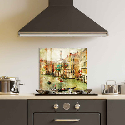 Élégante peinture décorative en verre trempé 23,6 po x 23,6 po | 100% verre trempé, épaisseur: 0,16 pouce | Parfait pour la décoration intérieure, le salon et le bureau | Pièce d'art moderne, durable et élégante