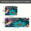 Ensemble de 2 tapis de cuisine Vibrant Colorful Bloom