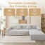 Housses pour canapé modulaires à texture rectangulaire - Protecteur durable et extensible pour canapé en forme de L, cadeaux gratuits inclus-1779669027-1779669029