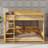 Queen Over Queen Bunk Bed With Storage Shelves & USB Charging Ports-1213784379