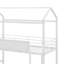 Lit mezzanine simple en métal avec planche en bois et glissoire à deux côtés-102040504