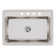 Lustertone 31" L x 22" W Drop-In Kitchen Sink with Drain Assembly