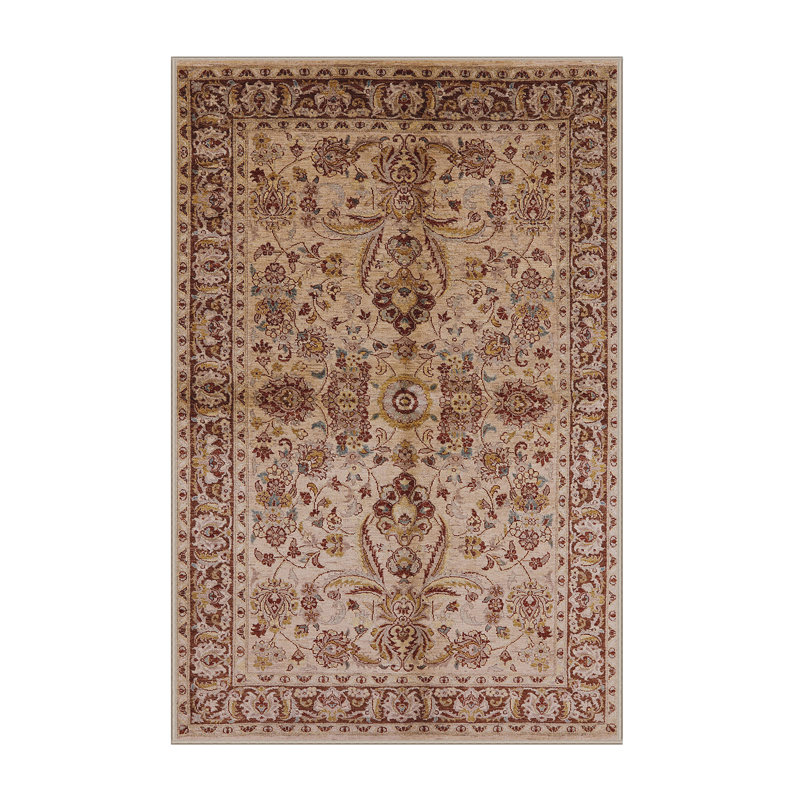 Tapis beige / brun Morella, Rectangle de 7 pi x 9 pi