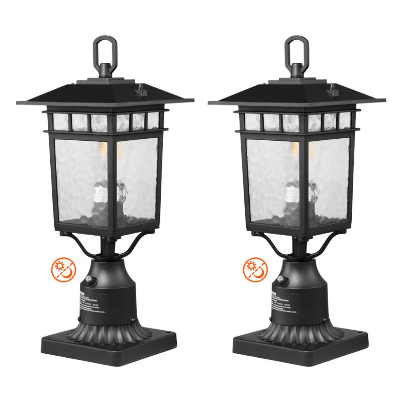 Luminaire d'extérieur pour pilier 15,75 po Dusk to Dawn 2 PCs