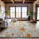 Premium Machine Washable Sykora AMF1500 Floral Rug