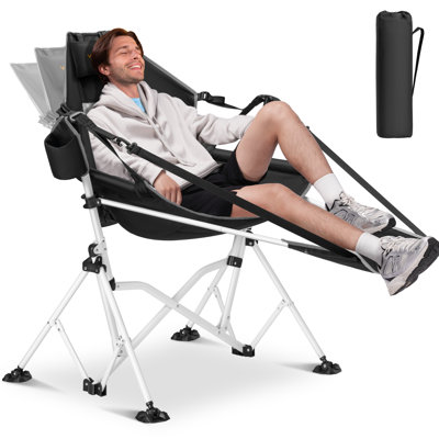Portable Hammock Camping Chair with Adjustable Pillow, Back and Height