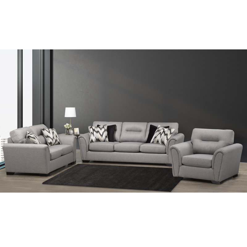 Ensemble de salon inclinable Sardinia, Polyester fauve