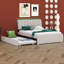 Lit plateforme tapissier double avec lit gigogne Merthie-916250349