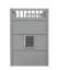 Lit simple mezzanine avec - Gris solide + bois massif blanc pour une base de chambre stable - gris et blanc, structure en pin-992244744-992244750