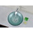 Spirito Silver/Green Circular Vessel Bathroom Sink