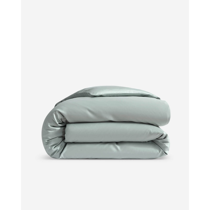 Housse de couette soyeuse Lyocell, Housse de couette pour très grand lit, Gris ardoise