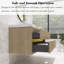 Ensemble de meuble-lavabo simple mural moderne 48 po avec lavabo en résine-1316793067-1316793060