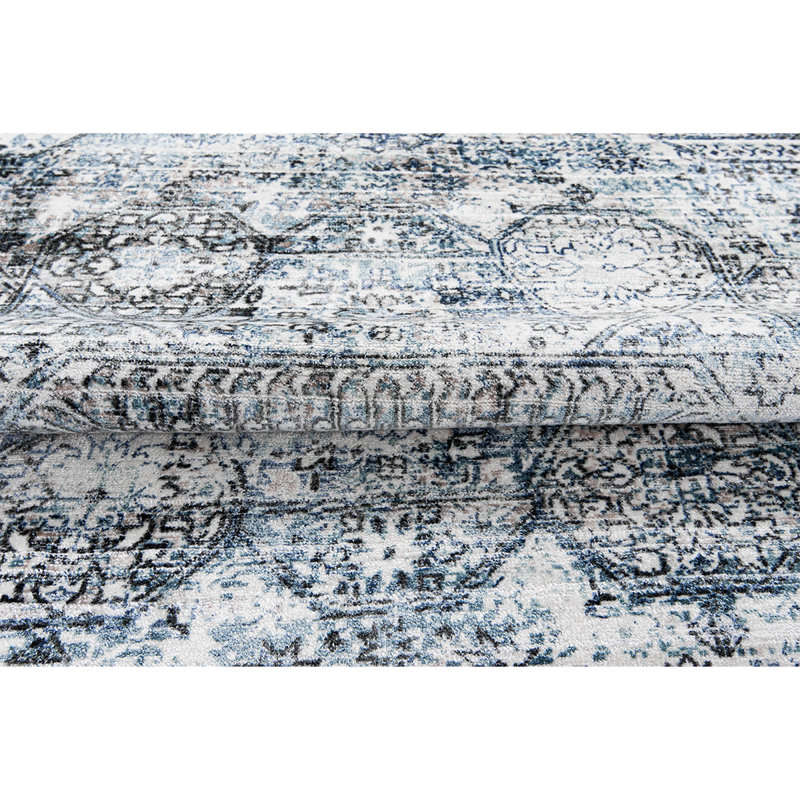 Oriental Area Rug in Blue, Rectangle 10' x 14'