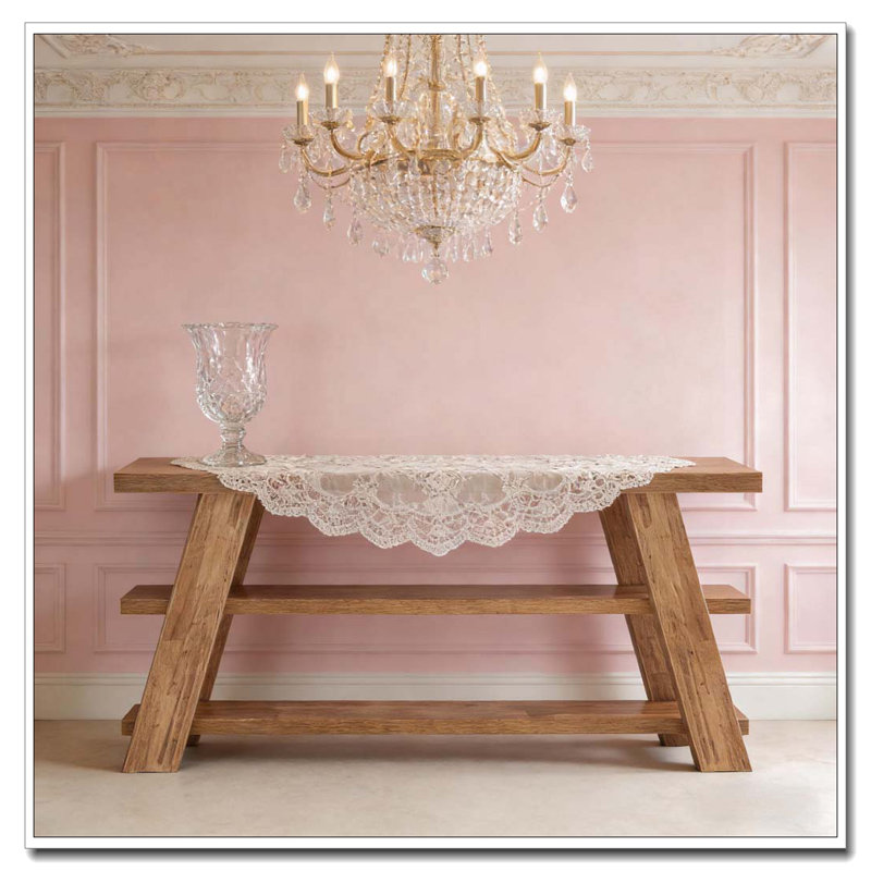 Slim Storage Side Table,3-Tier Console Table