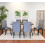 Ensemble de salle à manger 7 pièces, table à manger en épingle à cheveux avec 6 chaises, 3 options de couleurs-1109607507-1108495101