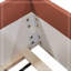 Structure de lit de jour rembourrée avec clôture et escalier, conception durable et amusante pour plus de sécurité et de confort-900311651-900311653