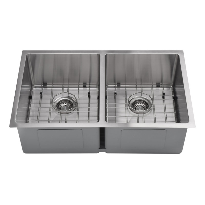 32'' L Double Bowl Stainless Steel Kitchen Sink