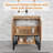 Azai 30'' Modern Single Bathroom Vanity with Ceramic Sink Top, Faucet, Open Shelf, Metal Frame-517339627