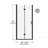 Ada 34'' - 35.2''W X 72''H Bifold Semi-Frameless Shower Door with Clear Tempered Glass-121344210