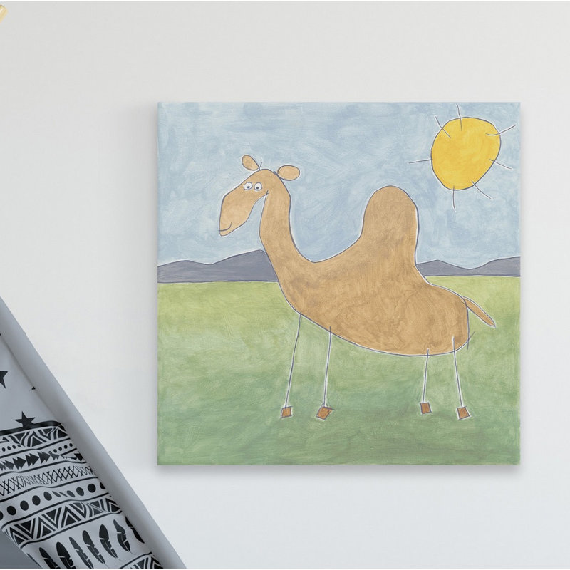 «Paris Quinn's Camel», reproduction sur toile tendue Parisi, H 40 po x l 40 po x P 1,5 po