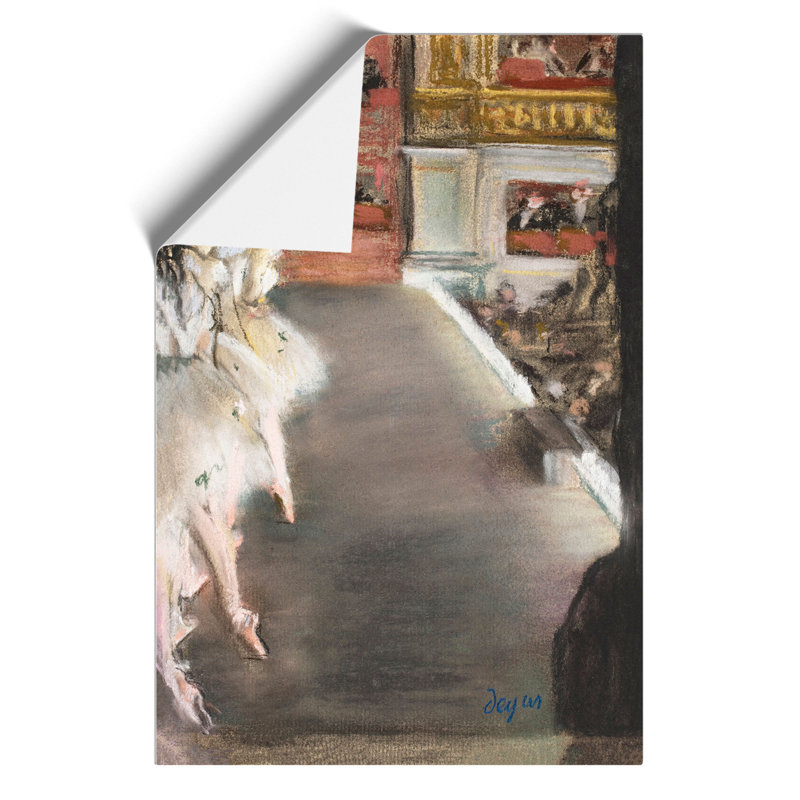 Ballet Ballerina Dancers at the Old Opera House by Edgar Degas - Frameless Print, 42cm H x 30cm W x 0.1cm D
