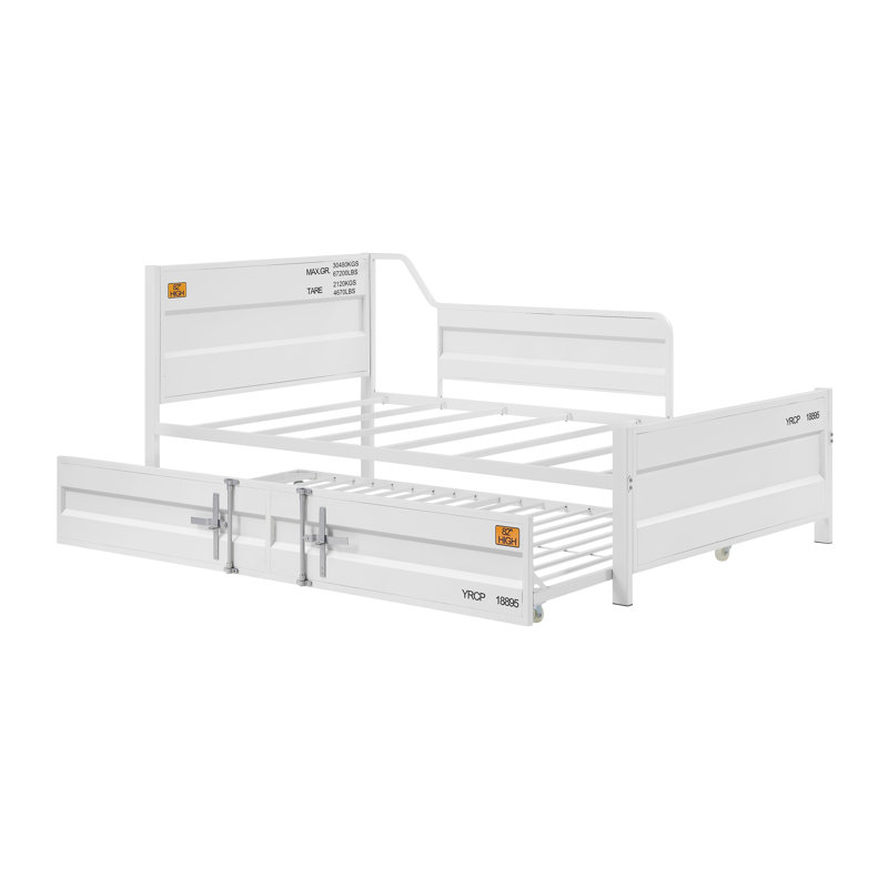 Lit gigogne Angus, Blanc