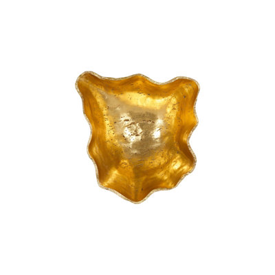 Cast Wall Onyx Bowl, Gold Leaf, Large