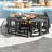 Safila Hexagon Steel Fire Pit Table with Lid-197093458