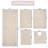 Multiple 100% Cotton Floral Design Bath Rugs (Set of 5)-290613937