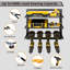 Support de rangement mural robuste pour outils électriques en métal, 3 niveaux, noir