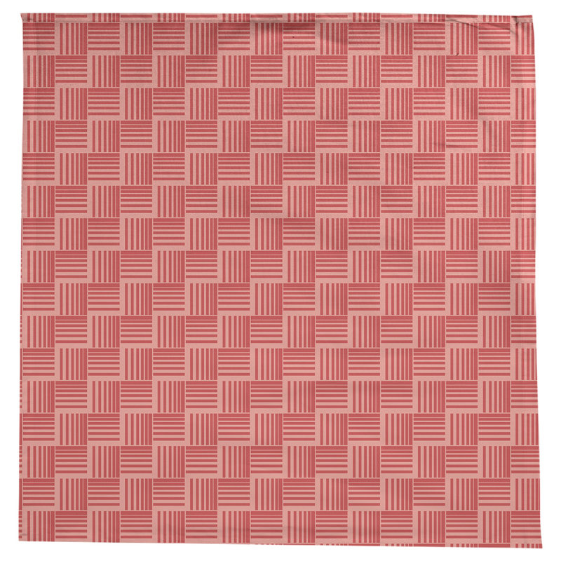 Rayures nattes classiques Nappe, Rouge pâle