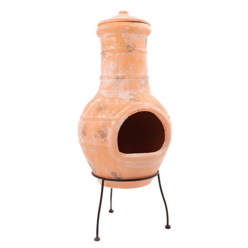 Lima Novelty Clay Wood Burning Smokeless Chimnea
