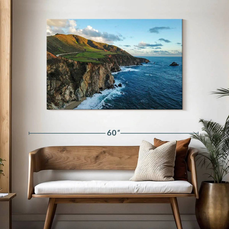 Gillard Cliff In Big Sur, H 32 po x l 48 po