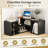 2 Pieces Adjustable TV Stand for TVs up to 55 Inch with Storage Cubes-855213398