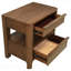 Table de chevet et table de chevet 2 tiroirs en noyer