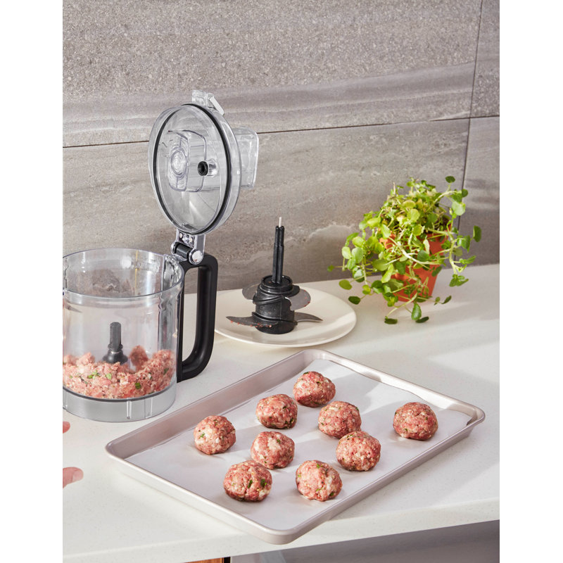 KitchenAid® 9 Cup Food Processor, Contour Silver
