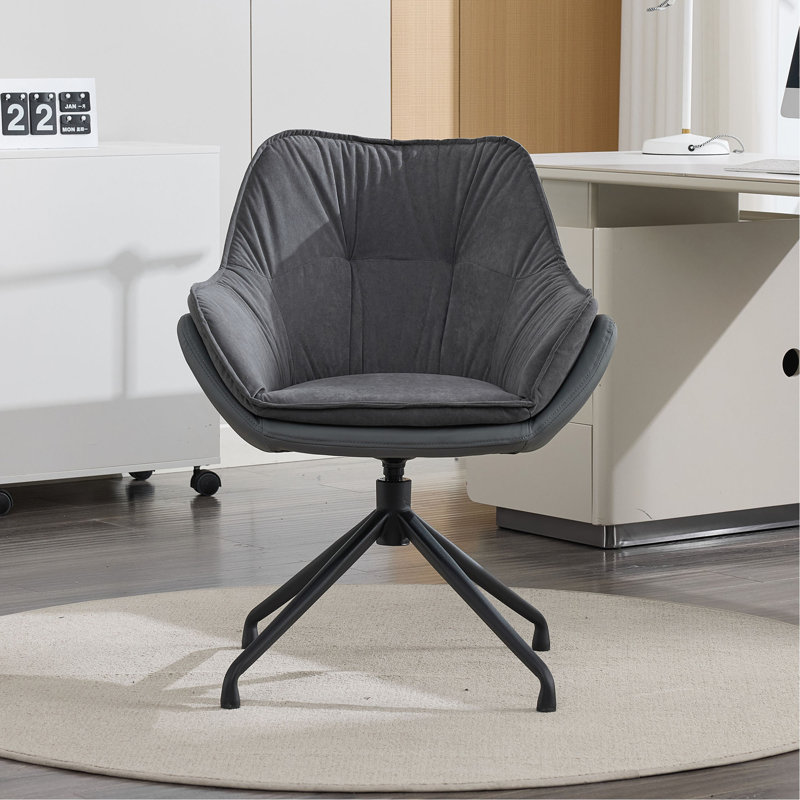 Fauteuil de bureau moderne en similicuir, fauteuil de bureau ergonomique avec dossier haut et fonctions réglables, Gris