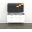 Commode double 6 tiroirs avec prise de courant et lumière DEL Anchise, commode longue avec rangement-644465172