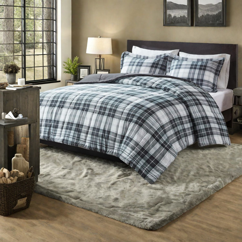Hypoallergenic Microfiber Bedding Sets, King/cal King, Classic Style For Home