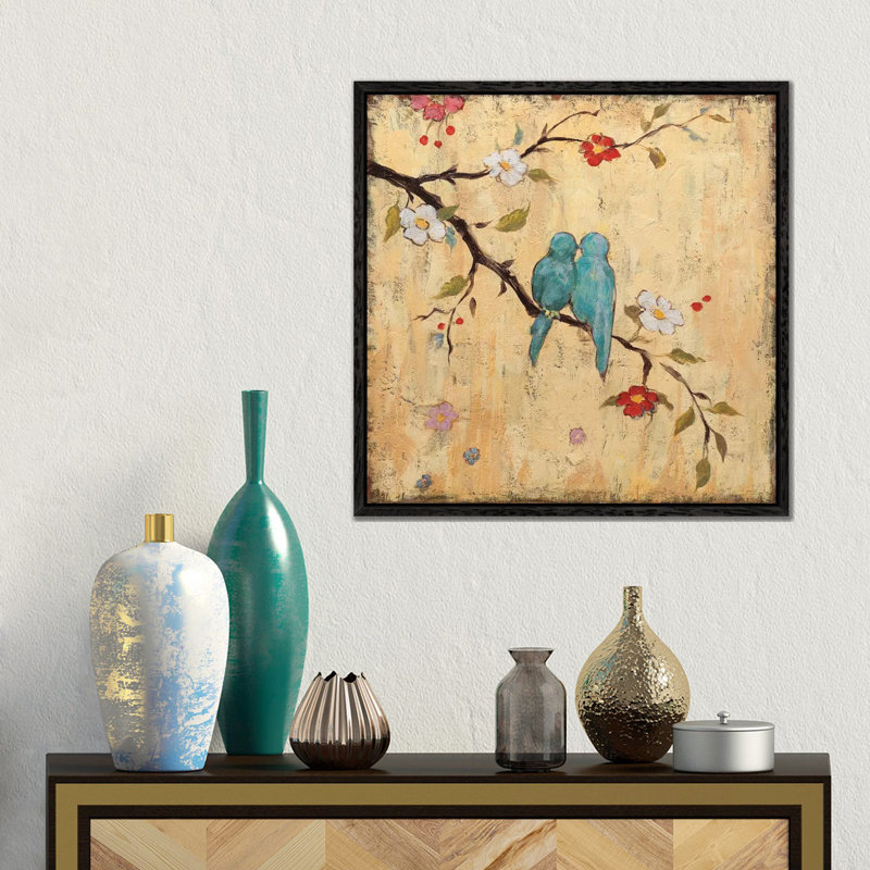 Katy Frances - Print on Canvas, Black Floater Framed, 66.04 cm H x 66.04 cm W x 4.445 cm W