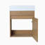 Meuble-lavabo mural 18 po avec lavabo en résine blanche et porte d'armoire à fermeture en douceur 18 po-366328535