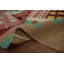 Tapis carré géométrique en laine Kilim 6 x 6