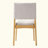 Upholstered Stackable Dining Chairs Set of 2 - Linen Fabric Seat, Frame, Rustic Modern Kitchen & Dining Room Chairs-673437103-673437097