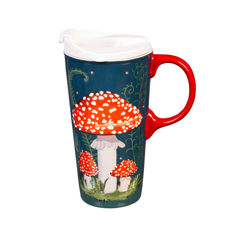Boîte-cadeau en céramique 17 oz Mushroom Forest