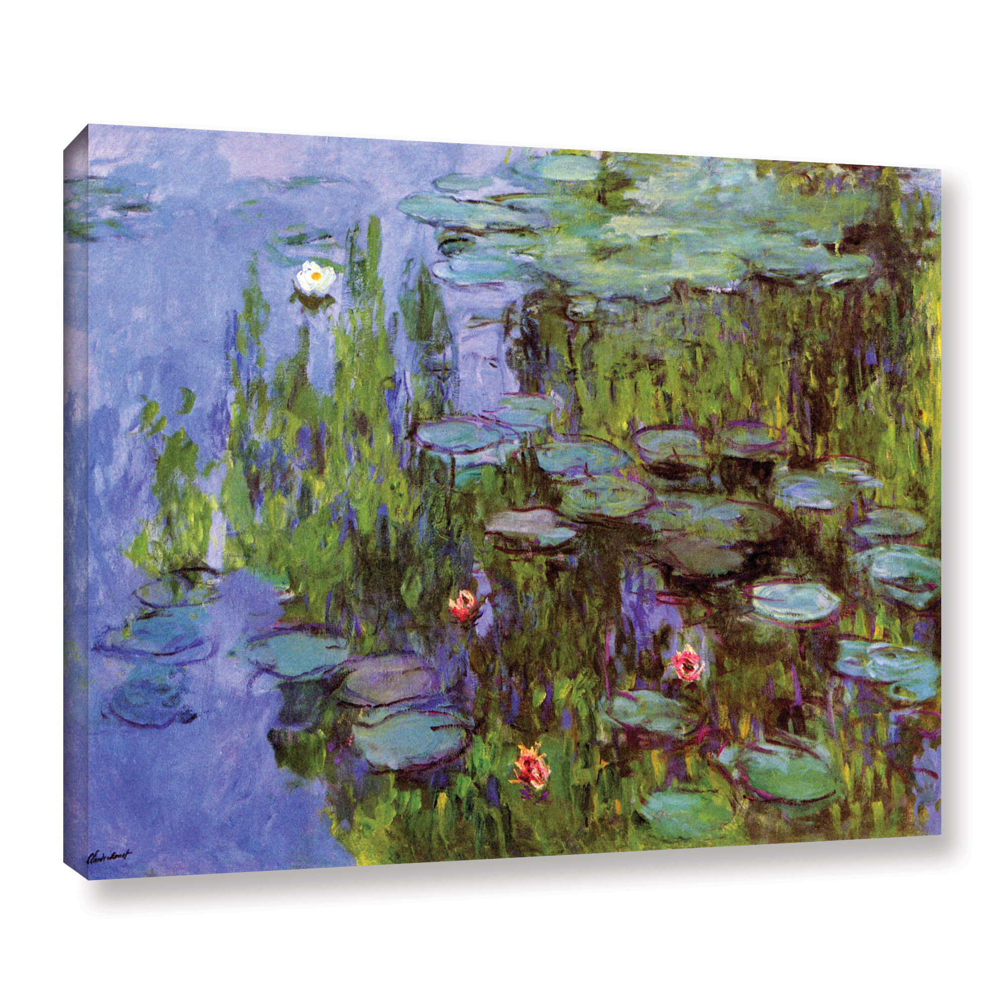 Lark Manor™ Miko Sea Roses by Claude Monet Painting on Canvas & Reviews ...